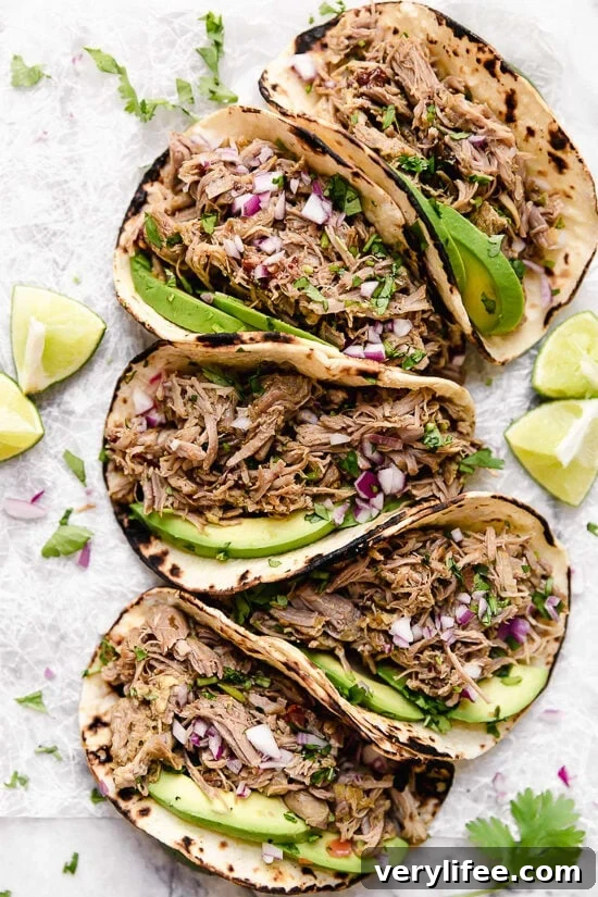 25 Crockpot Dinner Recipes to Enjoy Year-Round 15 pork carnitas tacos