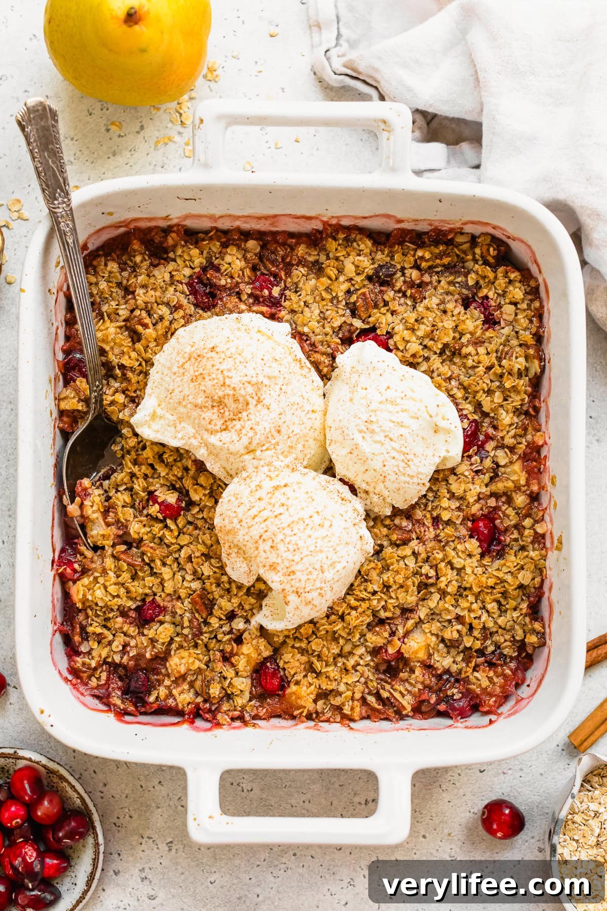 Cranberry Pear Crisp