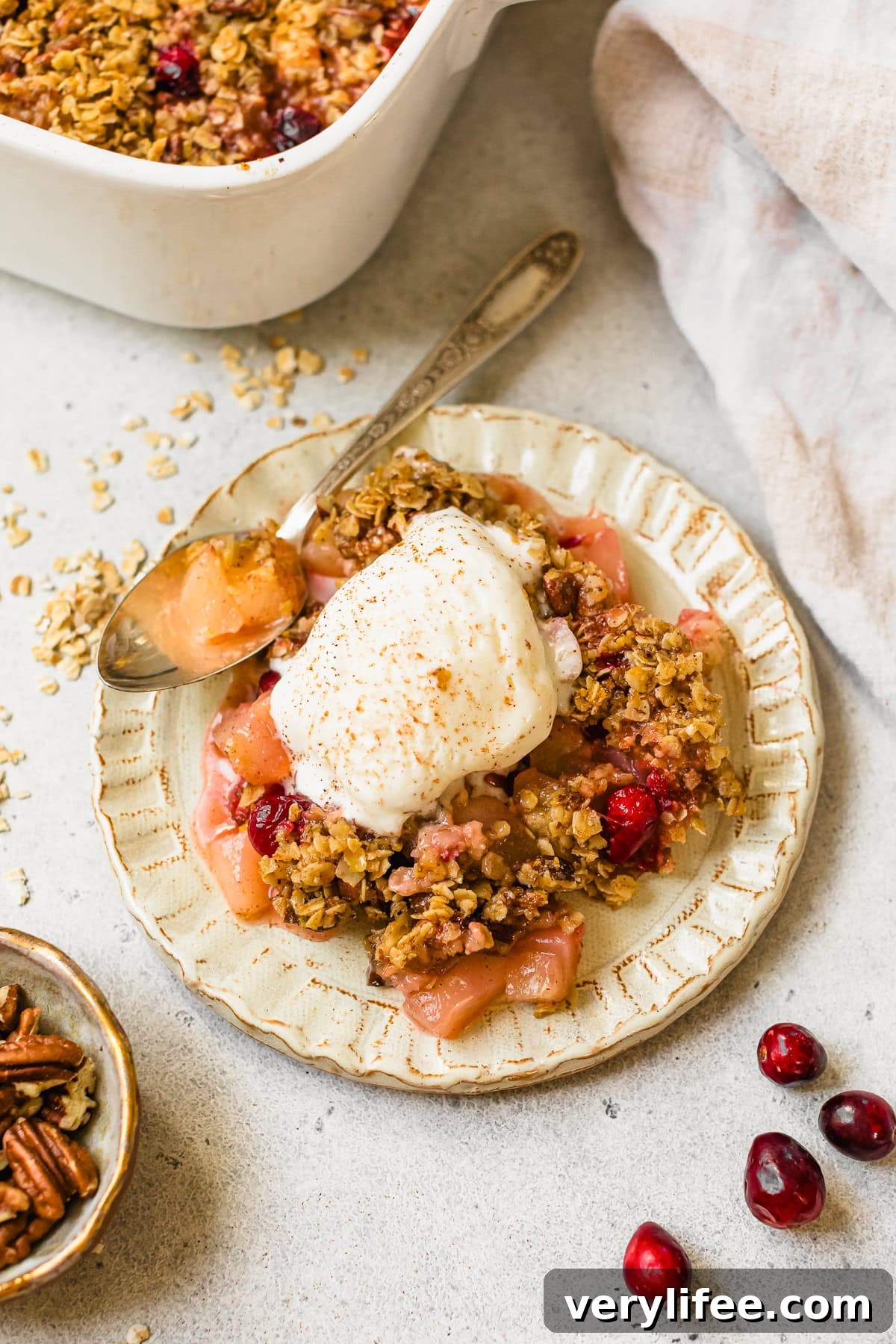 Cranberry Pear Crisp