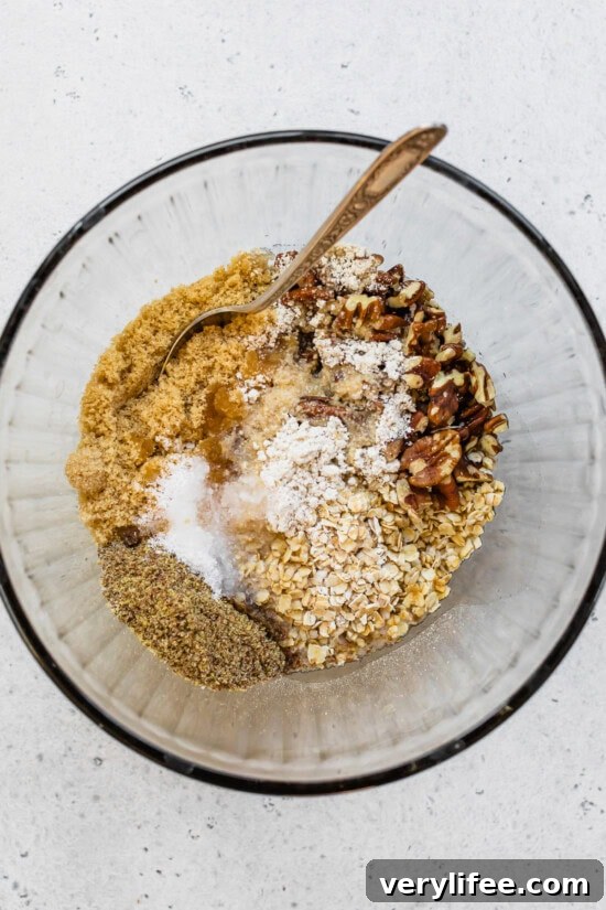 Cranberry Pear Crisp topping