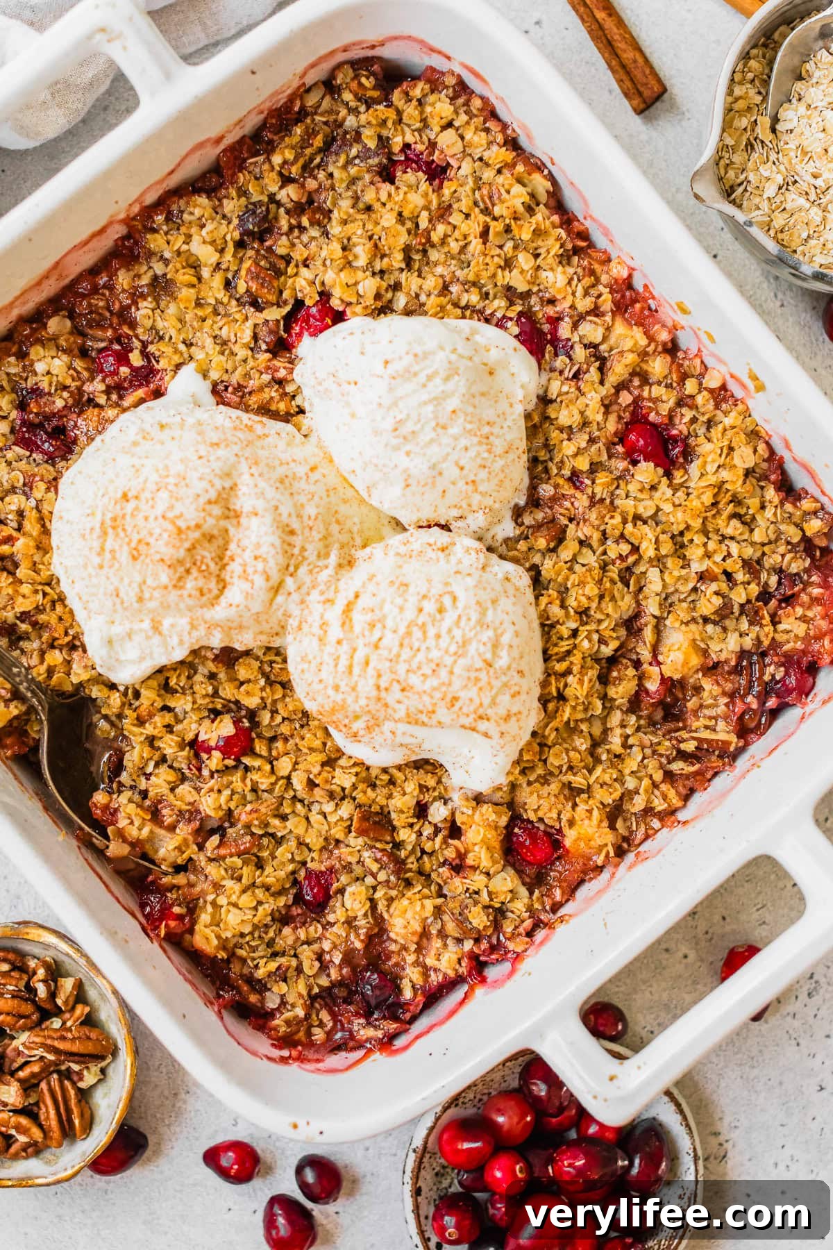 Cranberry Pear Crumble
