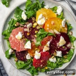 Hearty Tuscan White Bean Soup with Savory Meatballs 14 Roasted beet salad with citrus fruit, goat cheese, and pistachios.