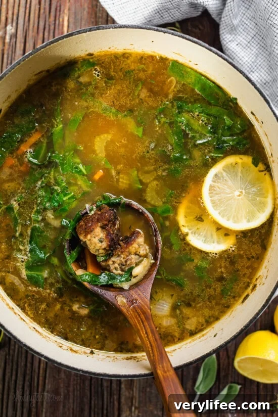 Hearty Tuscan White Bean Soup with Savory Meatballs 10 Tuscan White Bean Soup with Meatballs