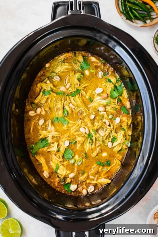 Slow Cooker Peanut Chicken
