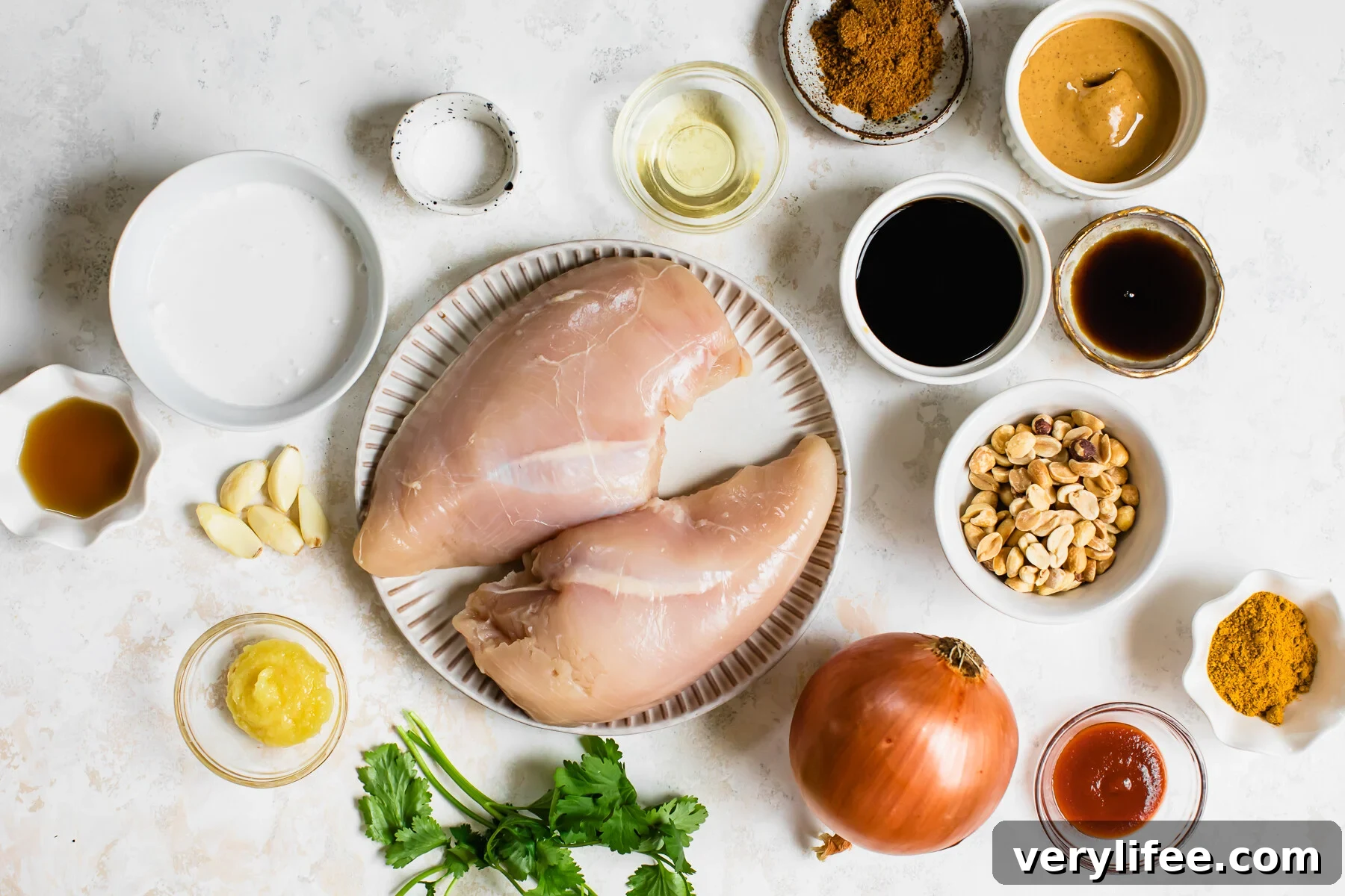 Slow Cooker Peanut Chicken ingredients