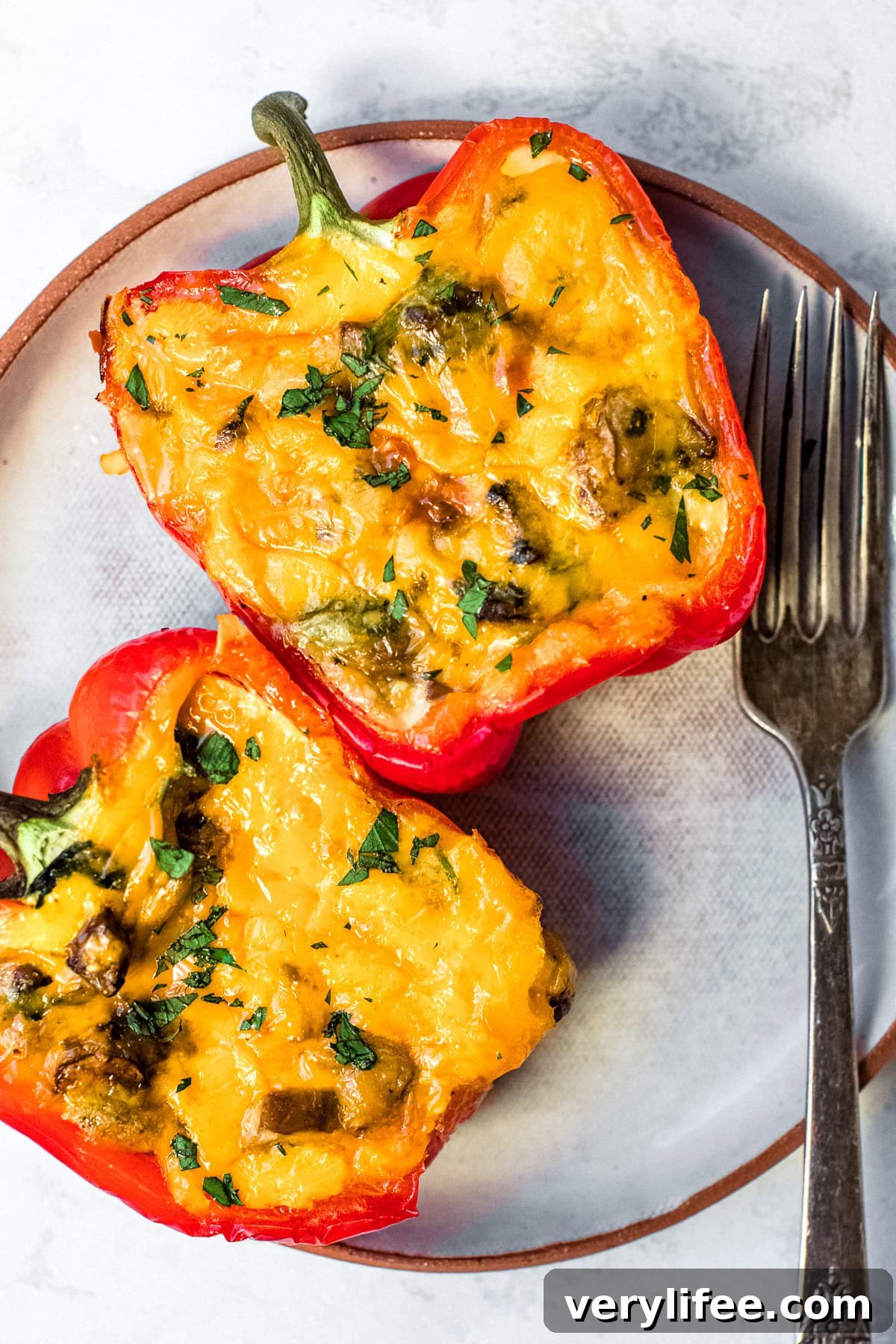 Egg and Cheese Breakfast Stuffed Peppers Recipe 2 Breakfast Stuffed Peppers