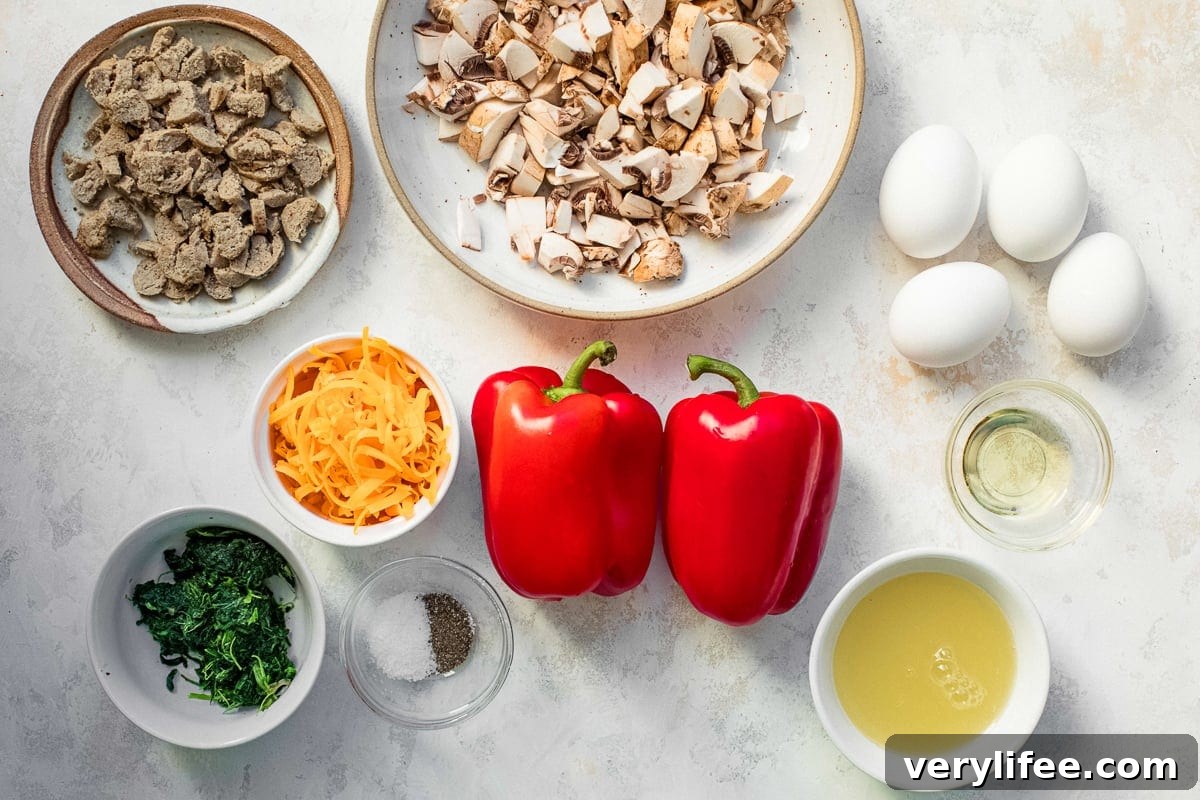 Egg and Cheese Breakfast Stuffed Peppers Recipe 5 Ingredients for Breakfast Stuffed Peppers