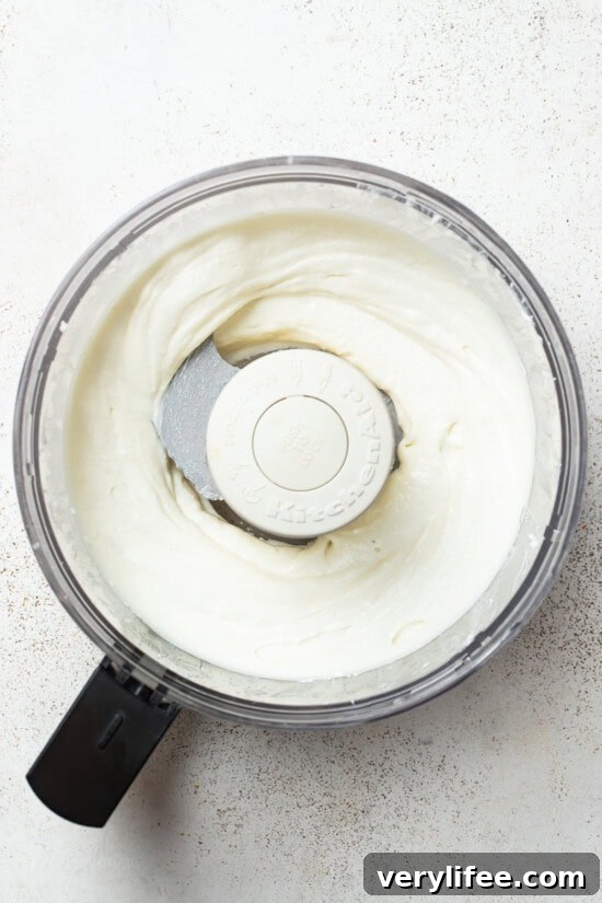 Whipped Feta Dip in food processor