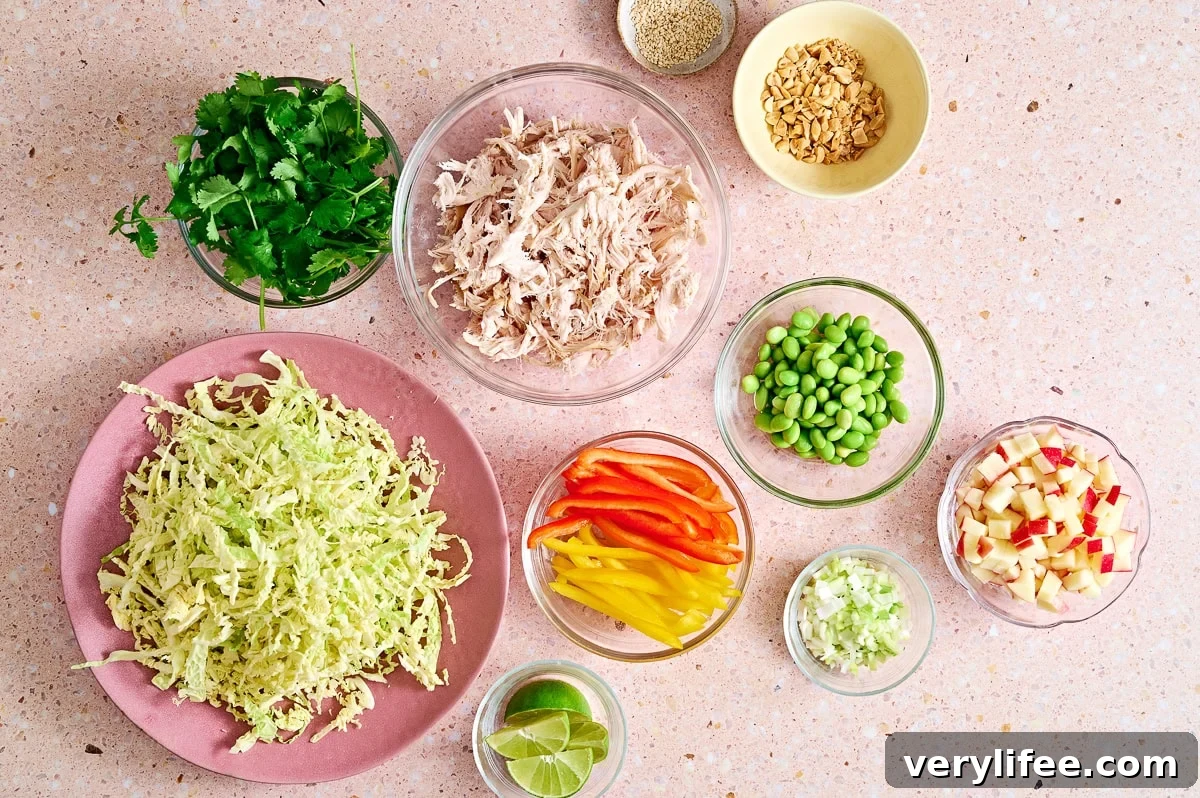 Thai-Inspired High-Protein Chicken Salad 6 Thai Chicken Salad ingredients