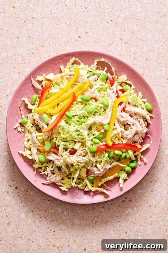 Thai-Inspired High-Protein Chicken Salad 10 assemble the salad