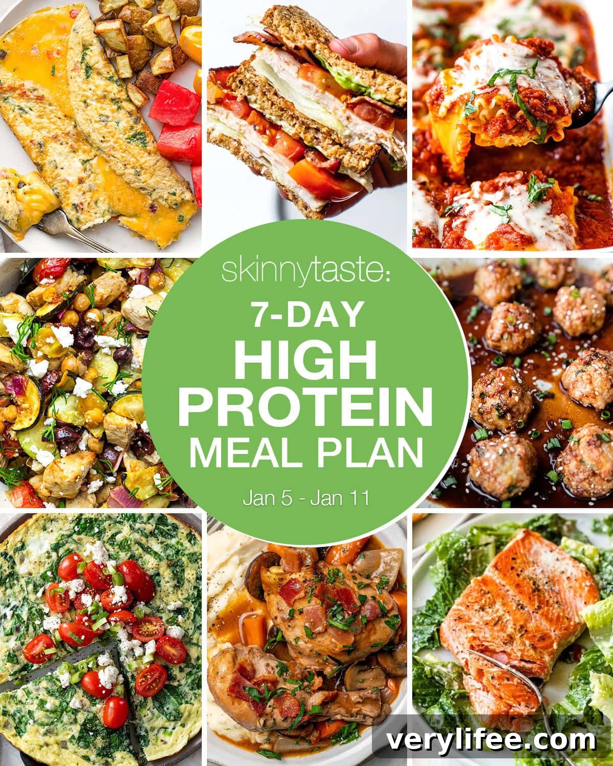 High-protein meal plan image