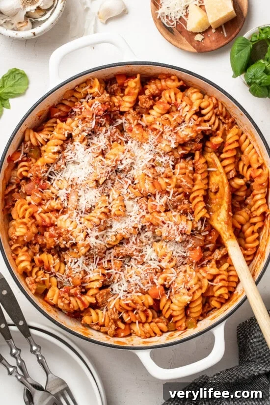 One Pot Turkey Pasta