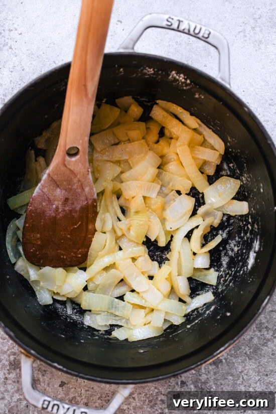 Cook 1 to 2 minutes to cook the flour out