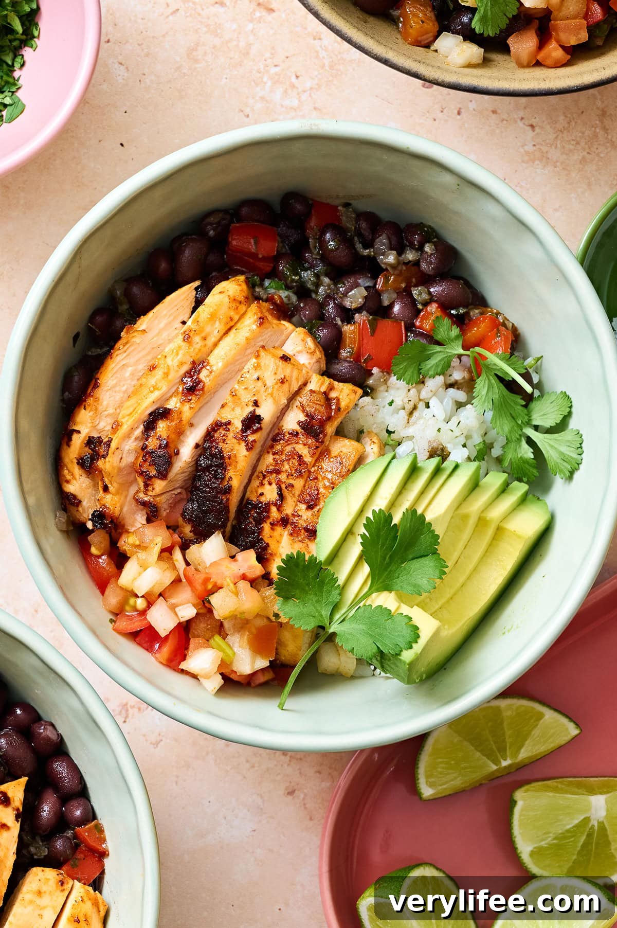 Chicken Taco Bowl Recipe: Flavorful Weeknight Meal 2 Chicken Taco Rice Bowls