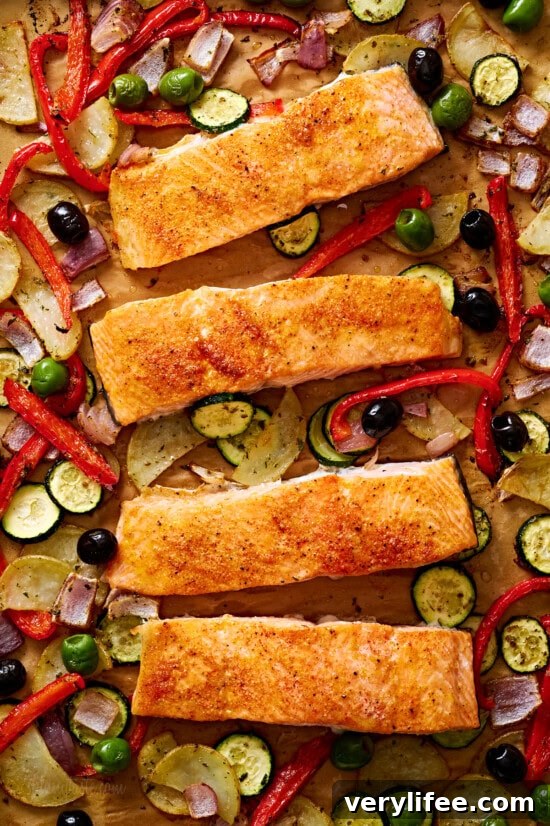 Sheet Pan Mediterranean Salmon