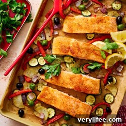 Sheet Pan Mediterranean Salmon