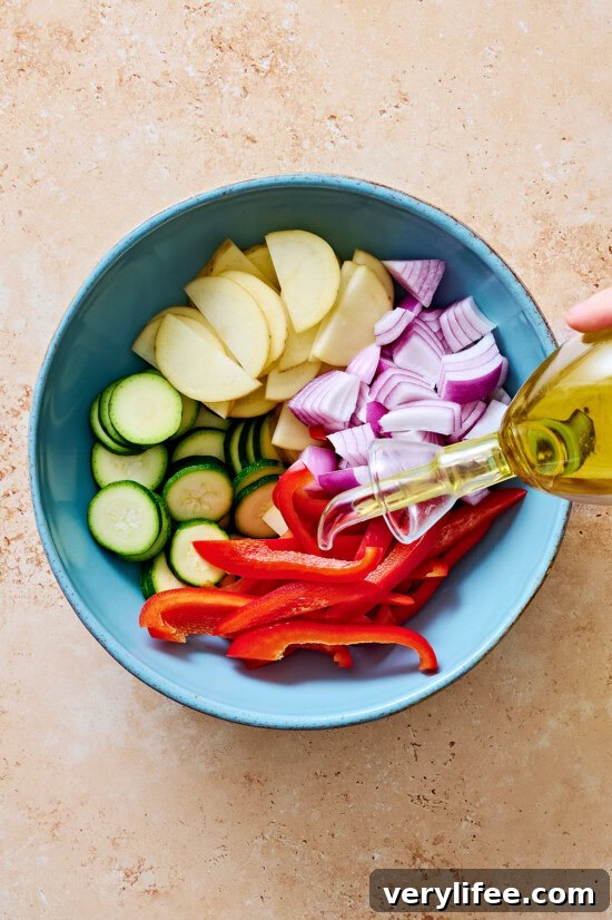 Season the vegetables