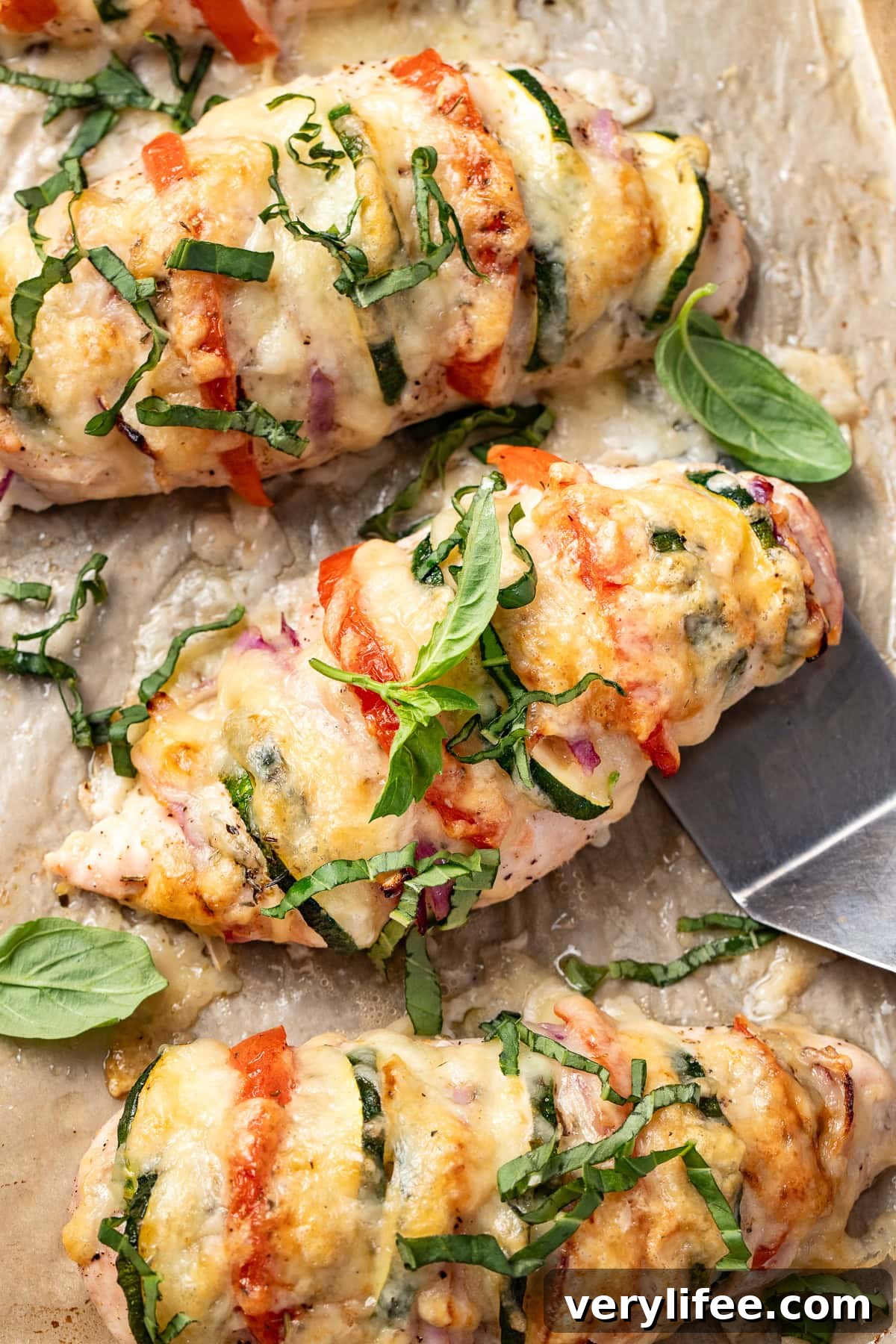 Hasselback Chicken Primavera