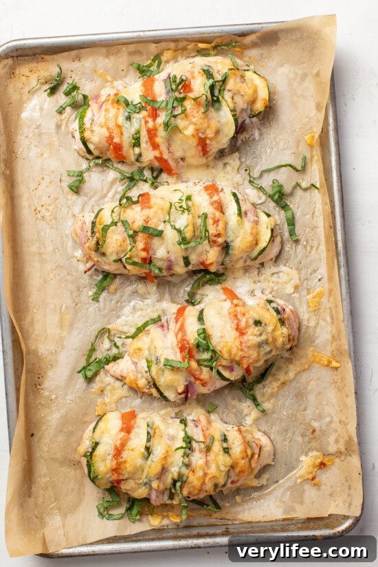 Hasselback Chicken Primavera
