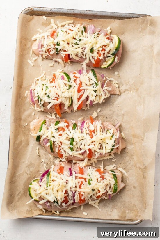 Hasselback Chicken Primavera