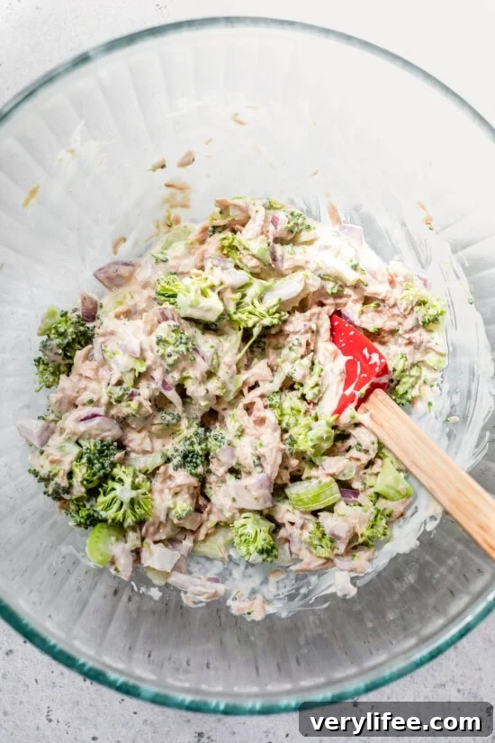 Tuna Sub in a Tub Recipe: Portable Tuna Salad Lunch 7 tuna salad in a bowl
