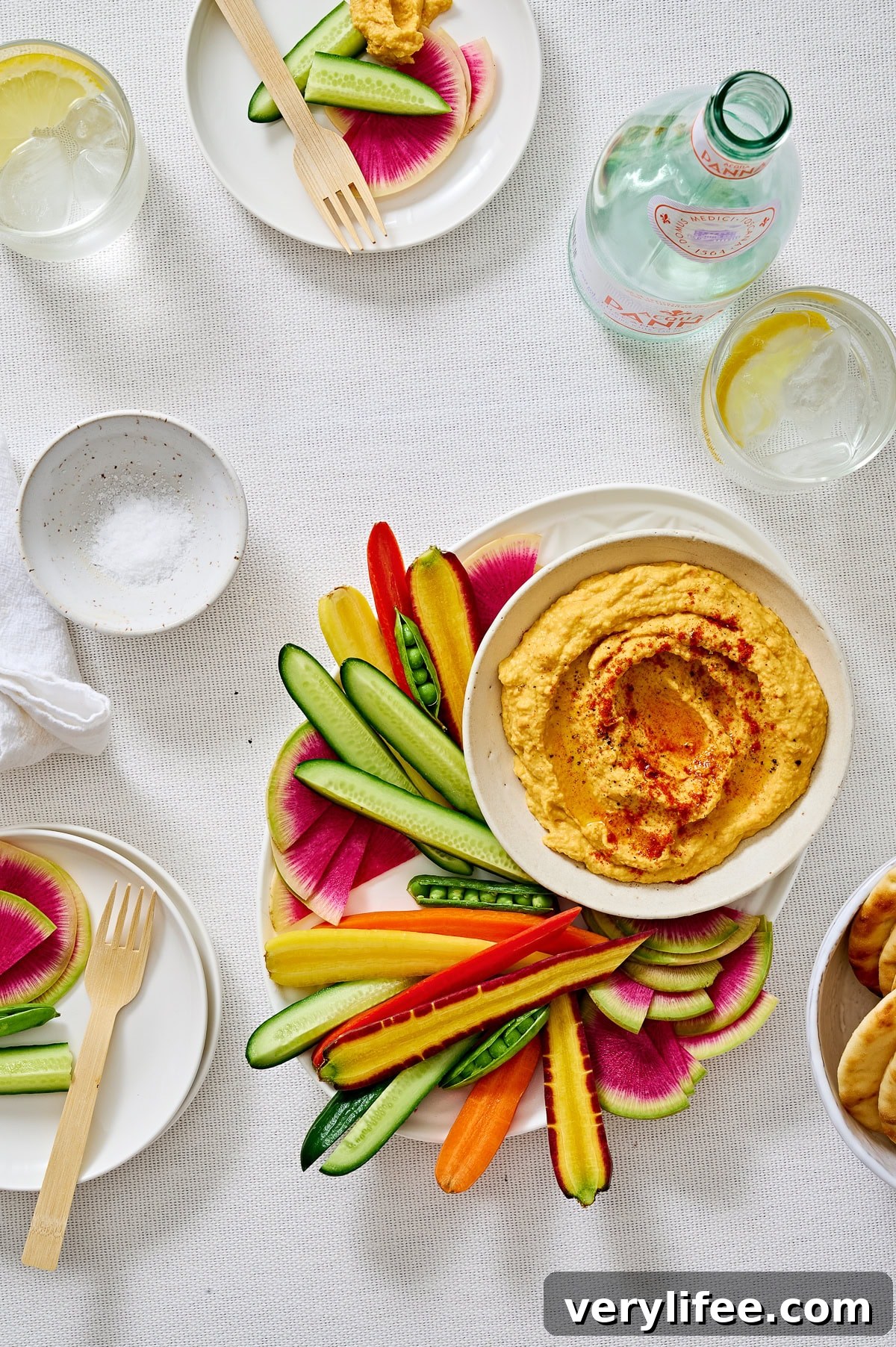 Creamy Roasted Carrot Hummus with Tahini 9 Roasted Carrot Hummus