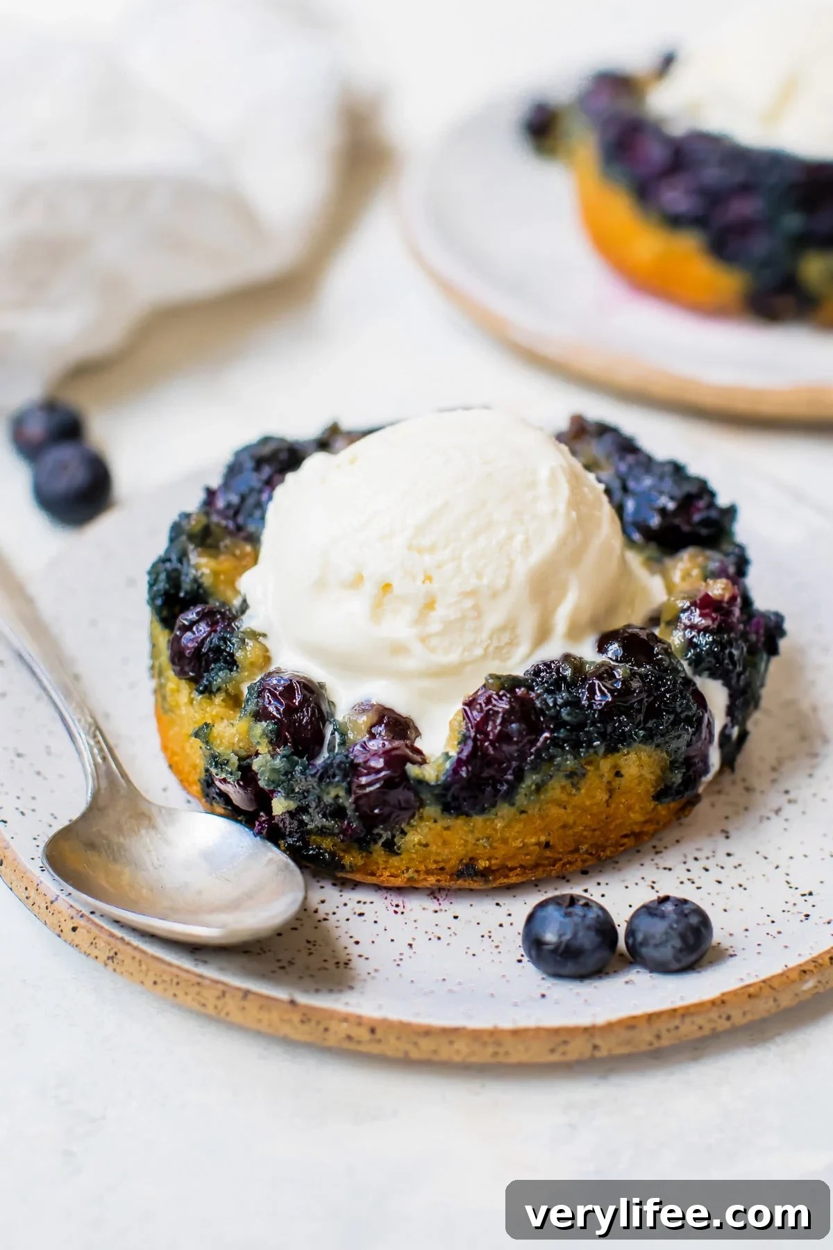 Blueberry Upside Down Cake Recipe with Lemon Glaze 12 Blueberry Upside Down Cake