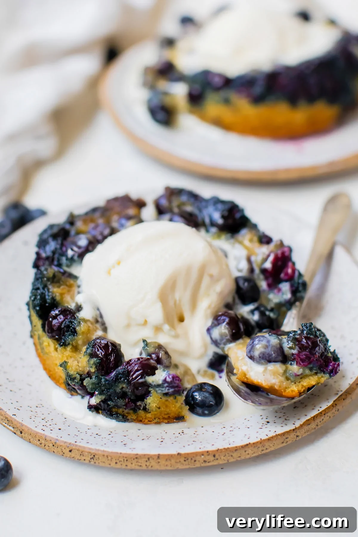 Blueberry Upside Down Cake Recipe with Lemon Glaze 13 Blueberry Upside Down Cakes