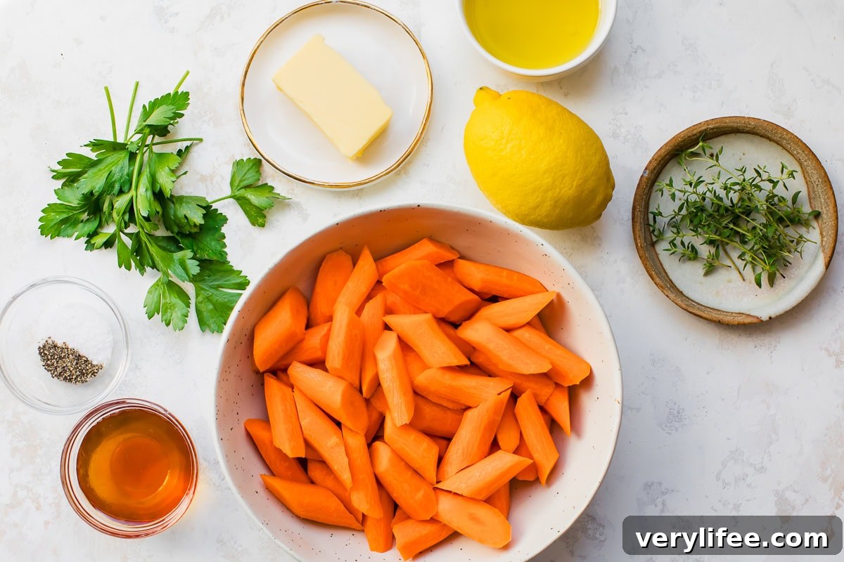 Honey-Glazed Carrots Recipe with Butter and Herbs 5 Honey Butter Glazed Carrots