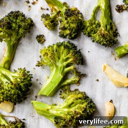 Roasted Broccoli with Smashed Garlic