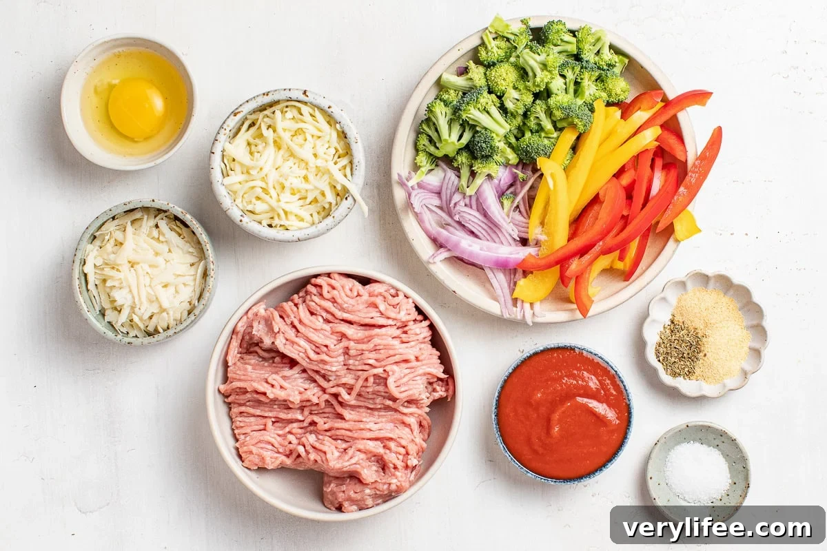 Chicken Crust Pizza ingredients