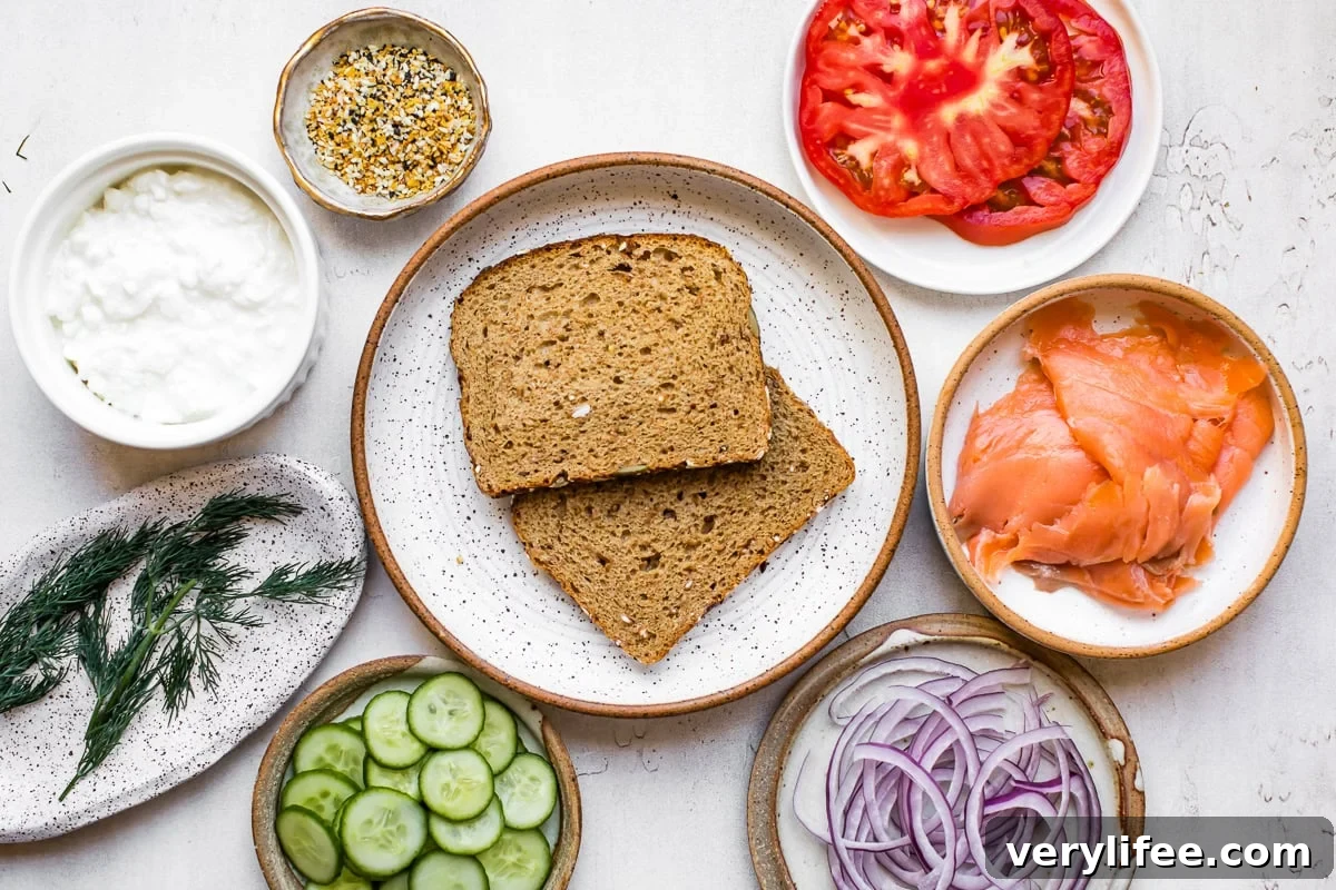High-Protein Smoked Salmon Toast Recipe 5 Smoked Salmon and Toast ingredients