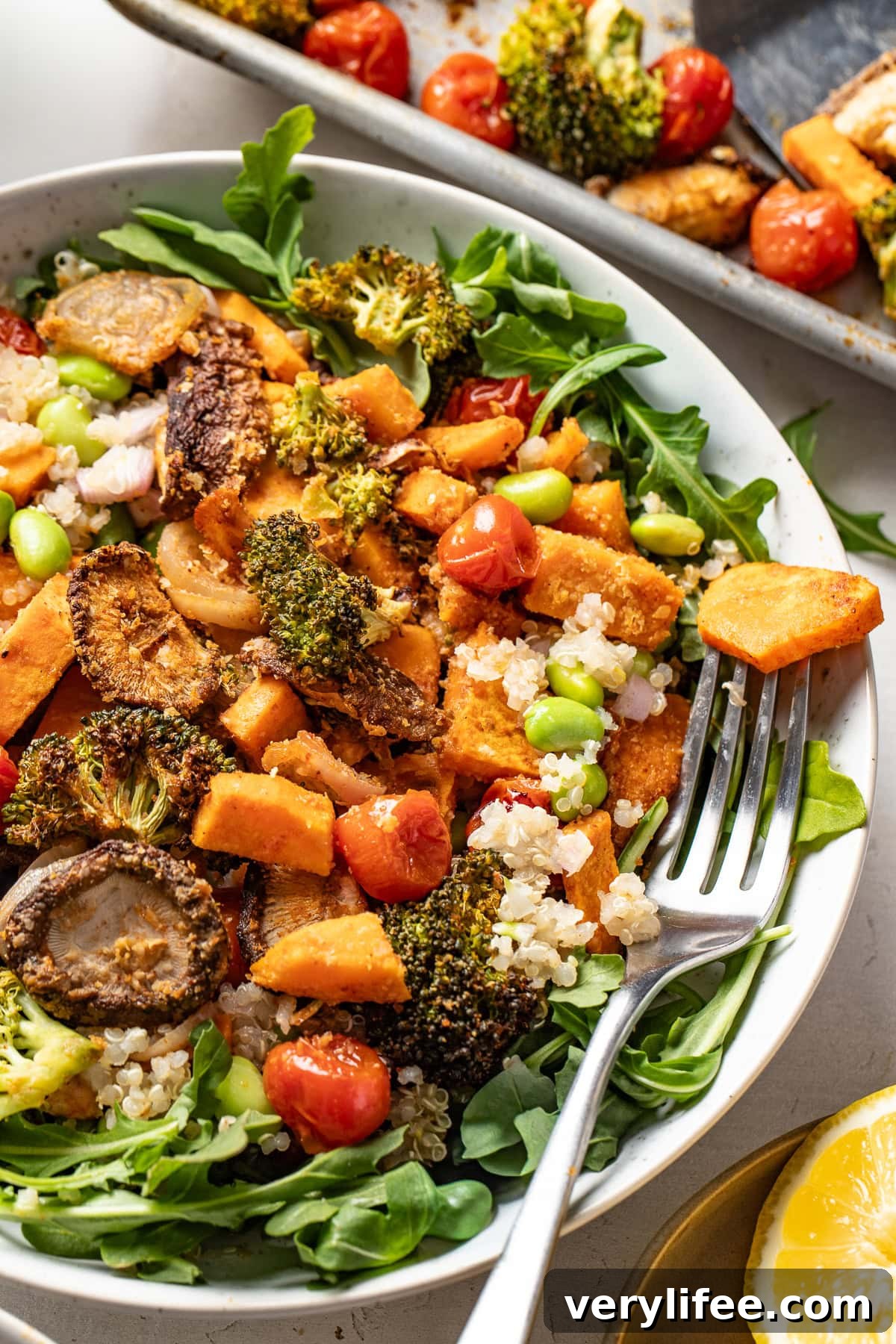Protein-Packed Vegan Quinoa Bowl with Roasted Veggies and Tahini 13 Roasted Veggie Quinoa Bowls