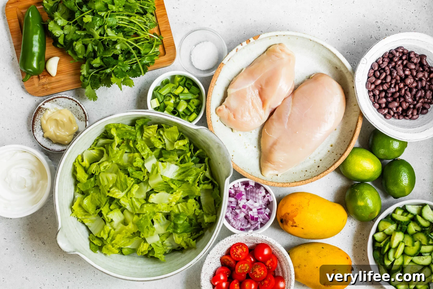 Grilled Chicken Salad ingredients