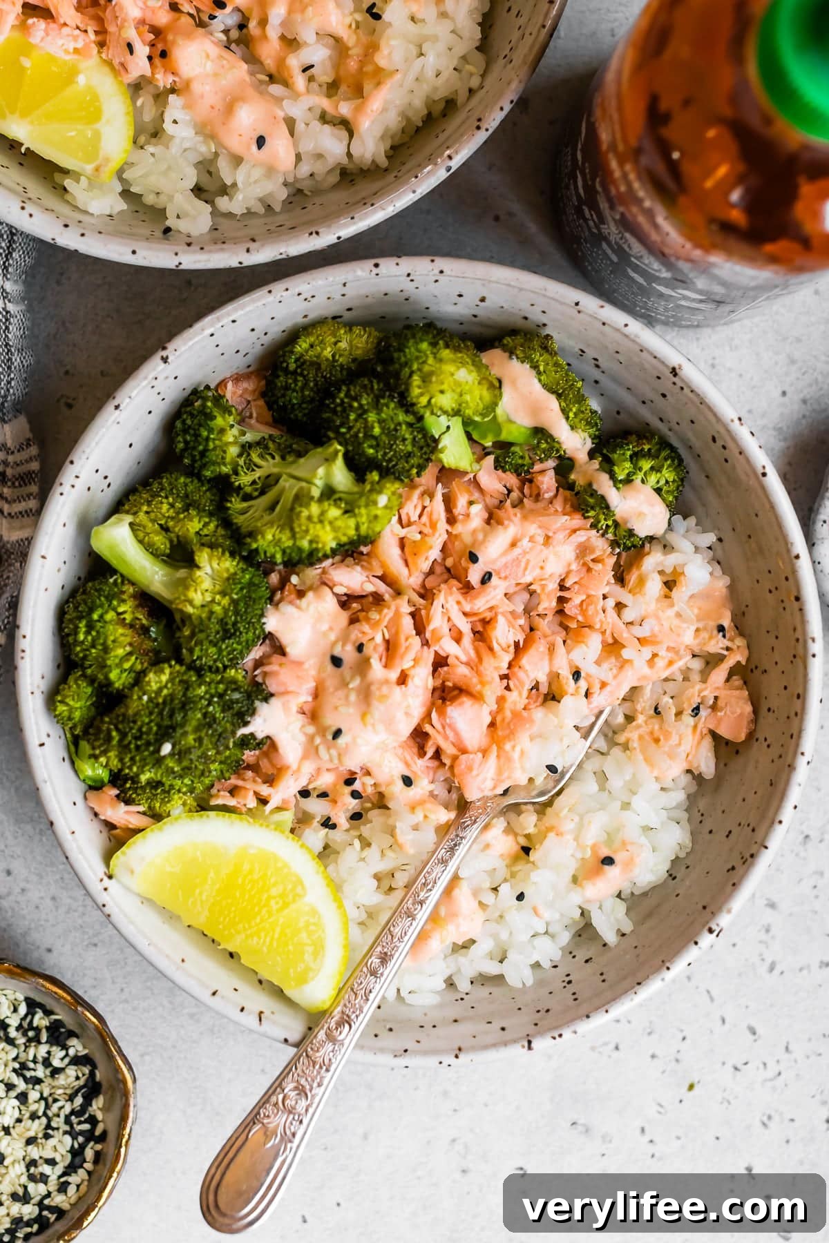 Smashed Salmon and Broccoli Rice Bowl Recipe 11 Salmon Broccoli Rice Bowl
