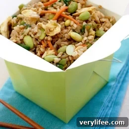 Asian edamame fried rice