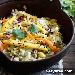 Asian Slaw with Mango