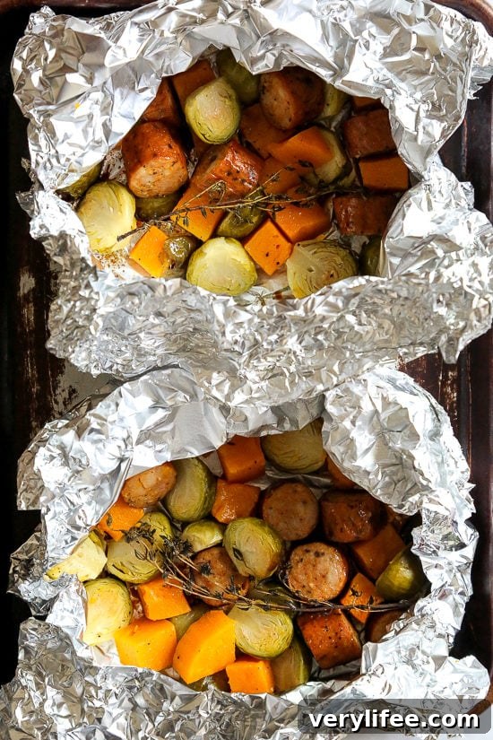 14 Flavor-Packed Foil Packet Recipes for Camping and Grilling 14 Spicy Sausage and Brussel Sprouts Foil Packets