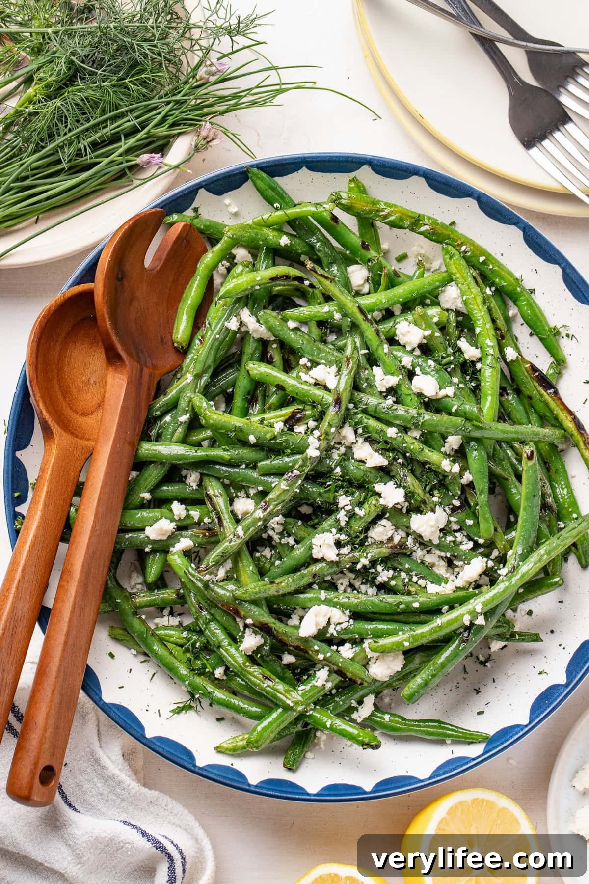 Smoky Grilled Green Bean Salad with Lemon Vinaigrette 9 Grilled Green Bean Salad