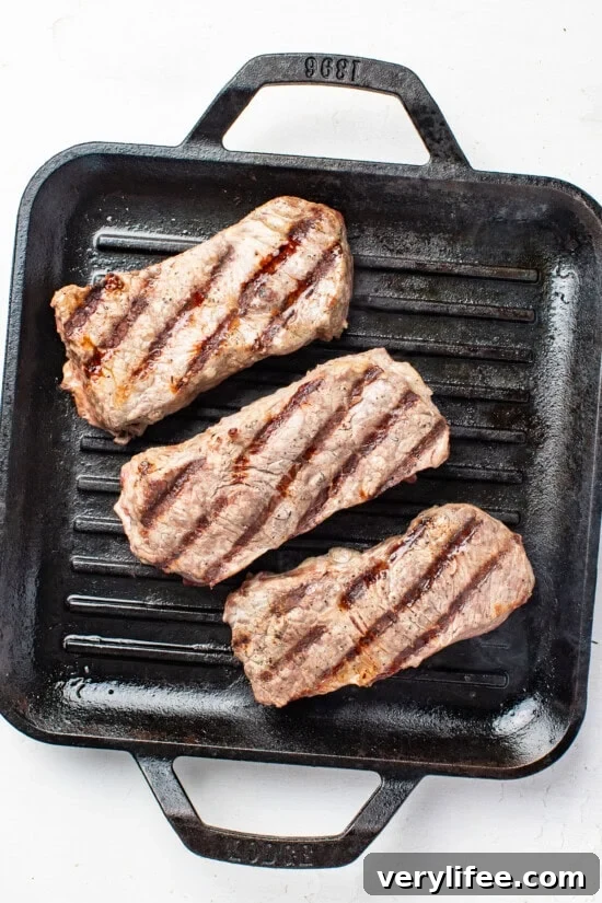 Grilled steak