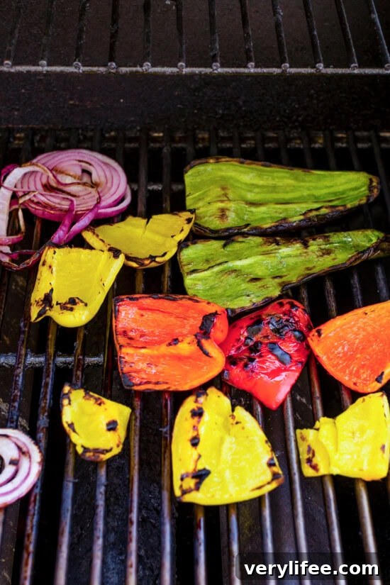 Grilled Steak Fajita Salad with Cilantro Lime Dressing 7 grilled veggies