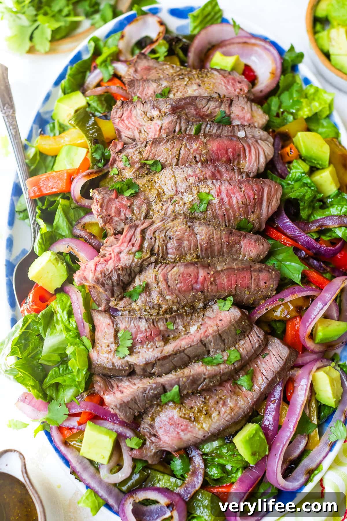 Grilled Steak Fajita Salad with Cilantro Lime Dressing 10 Steak Fajita Salad