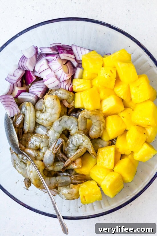 Shrimp and Pineapple 