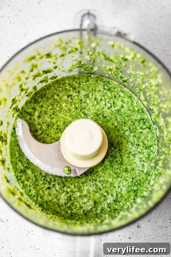 pesto in food processor