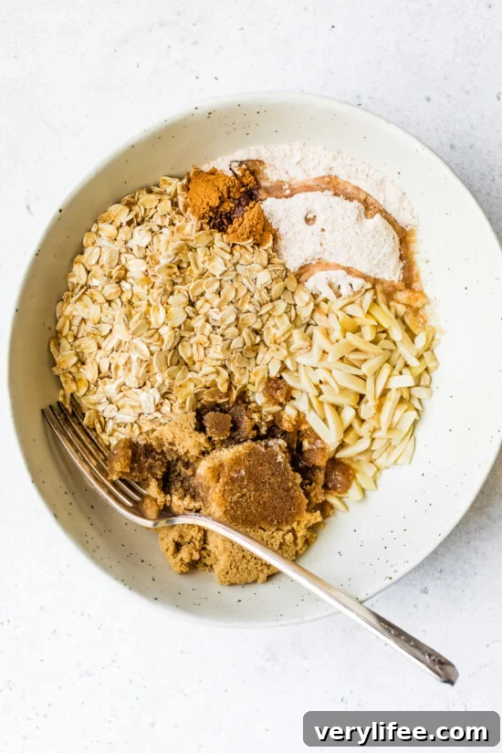 Classic Peach Crisp Recipe with Oat Streusel 7 oat crisp topping