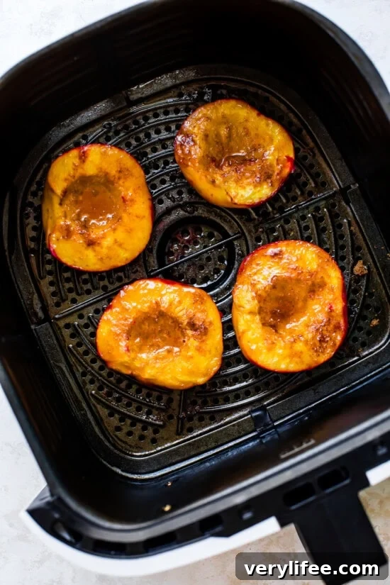 Air Fryer Peaches