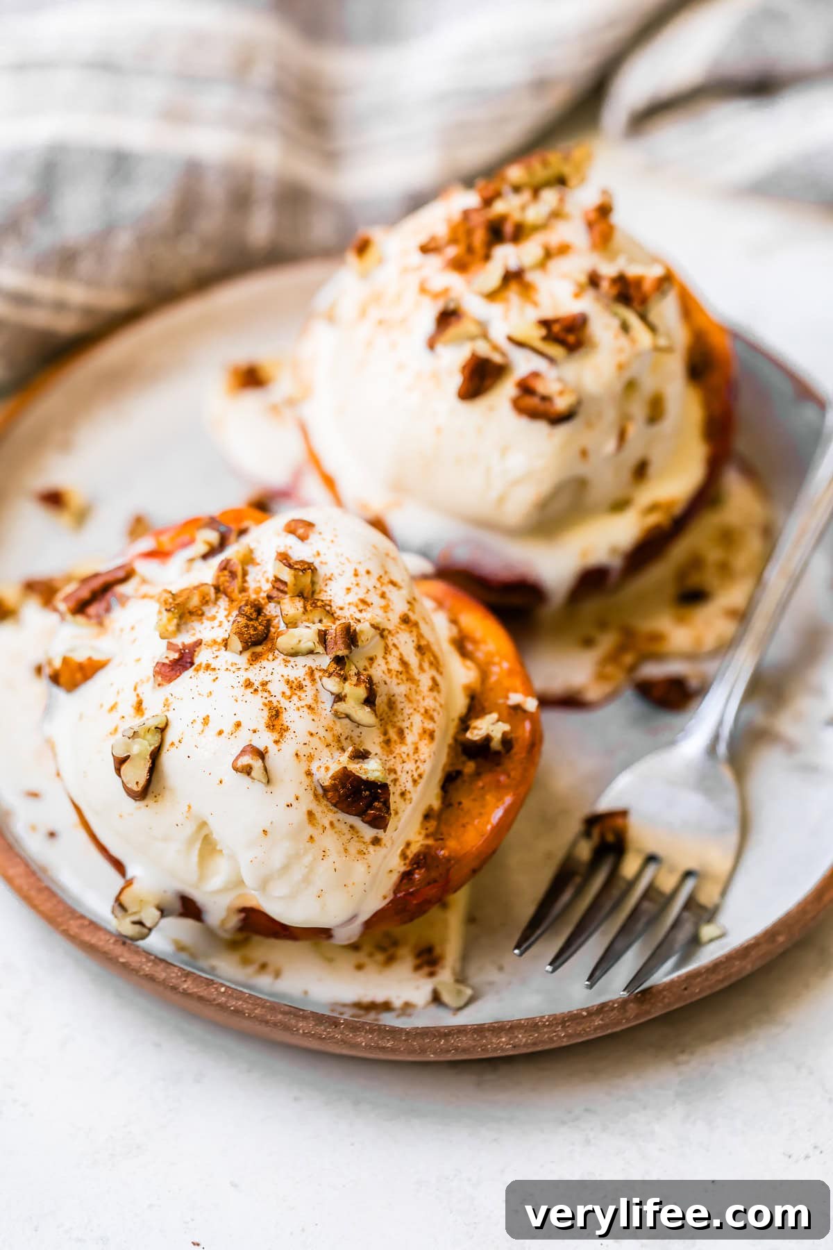 Air Fryer Peaches
