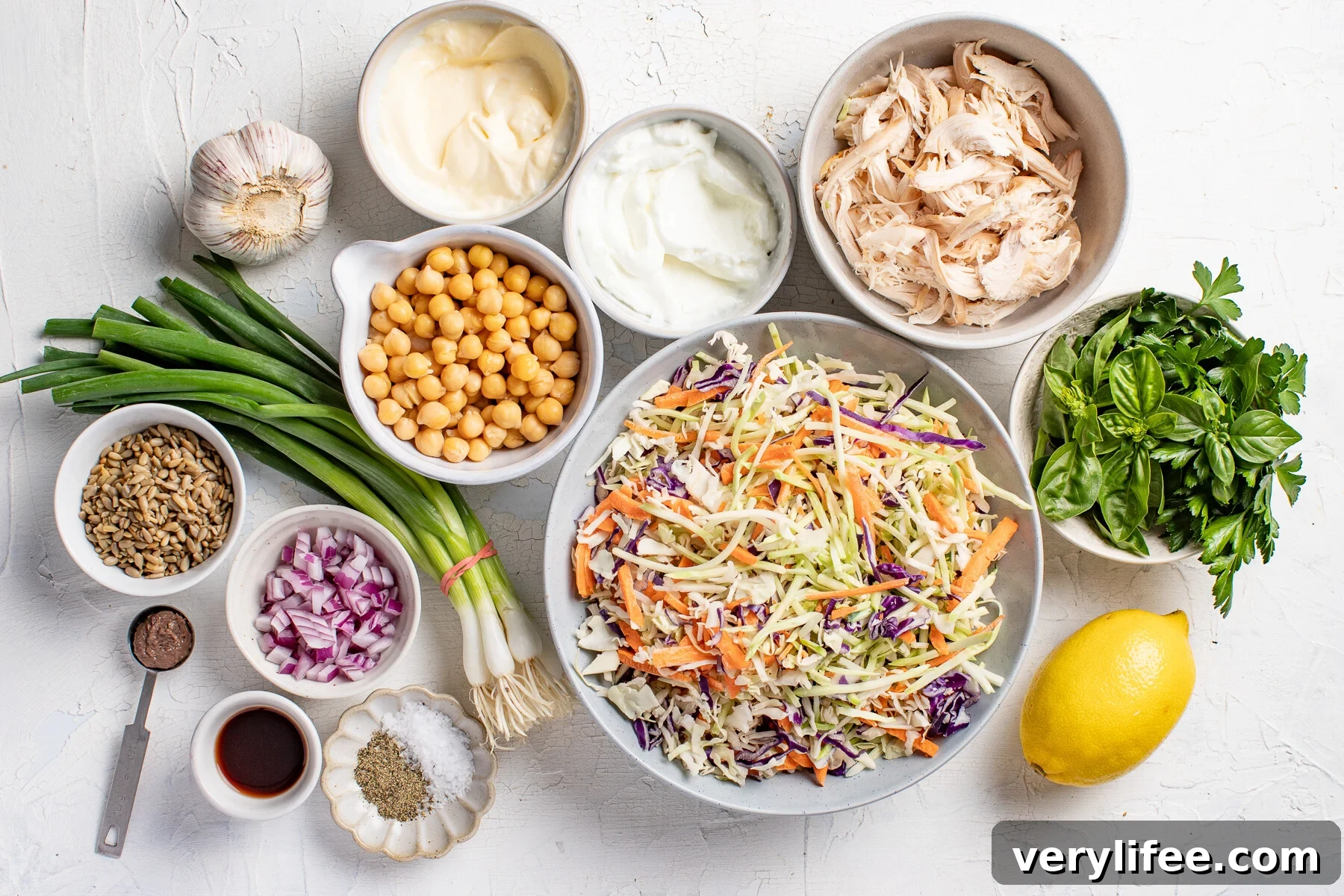 Green Goddess Chicken and Chickpea Salad Recipe 5 Chicken Chickpea Salad ingredients