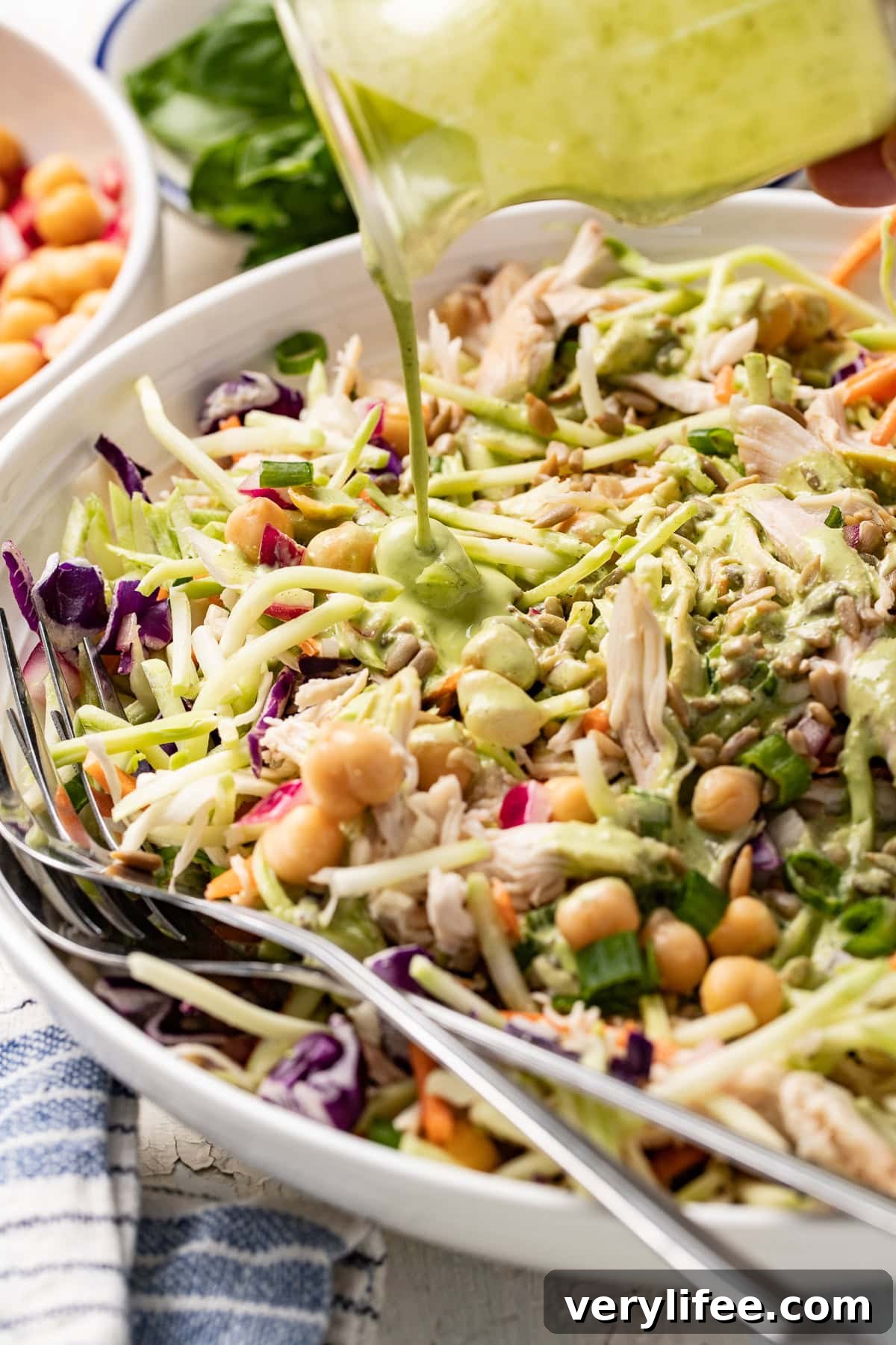 Green Goddess Chicken and Chickpea Salad Recipe 9 Green Goddess Chicken Chickpea Salad