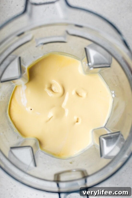 Passion Fruit Pudding in the blender with silken tofu